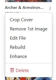 Issue Dropdown Menu