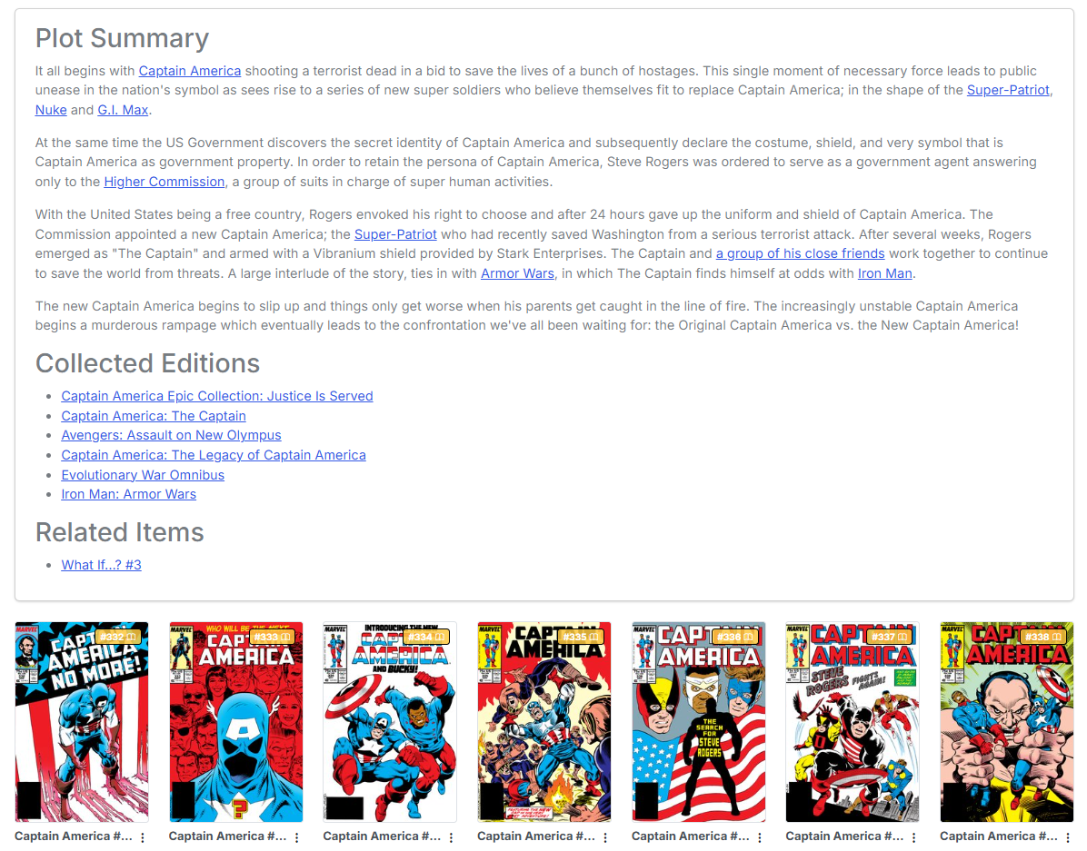 ComicVine Import Modal