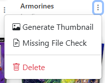Series Dropdown Menu
