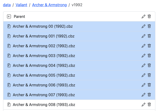 Multiple File Selection