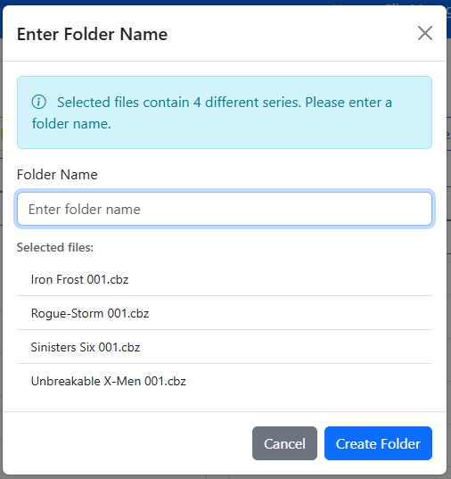 Enter Folder Name