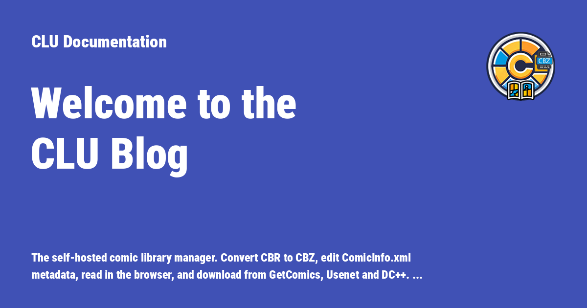 Welcome to the CLU Blog - CLU Documentation