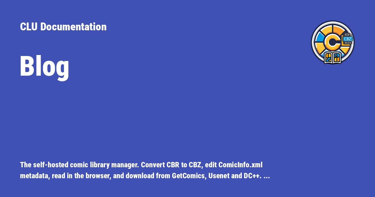 Blog - CLU Documentation