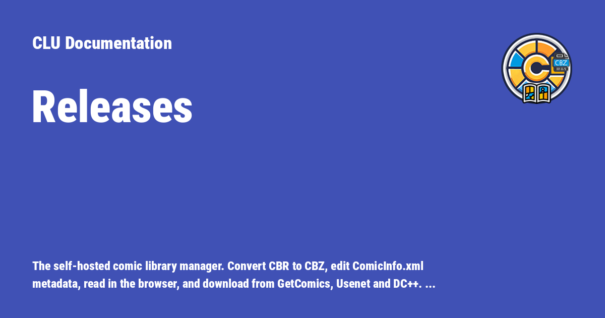 Releases - CLU Documentation