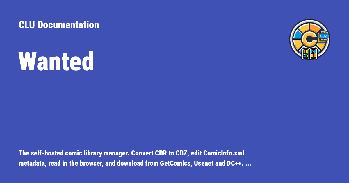 Wanted - CLU Documentation