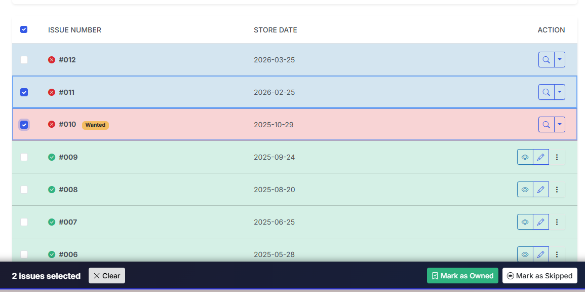 Multi-Select Actions