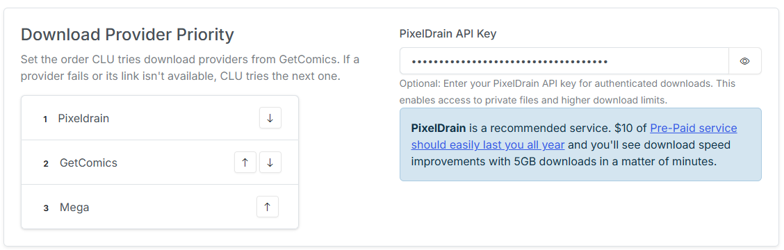 Download Provider Priority