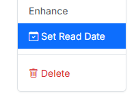 Add Read Date